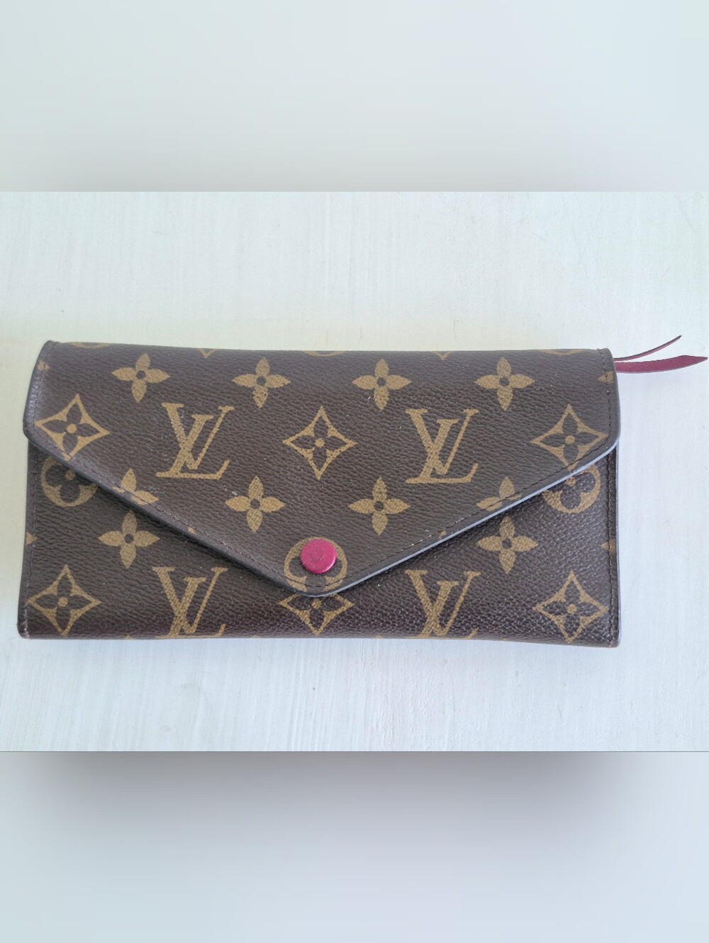 Louis Vuitton Josephine Brown LV Monogram Canvas Women's Envelope Wallet